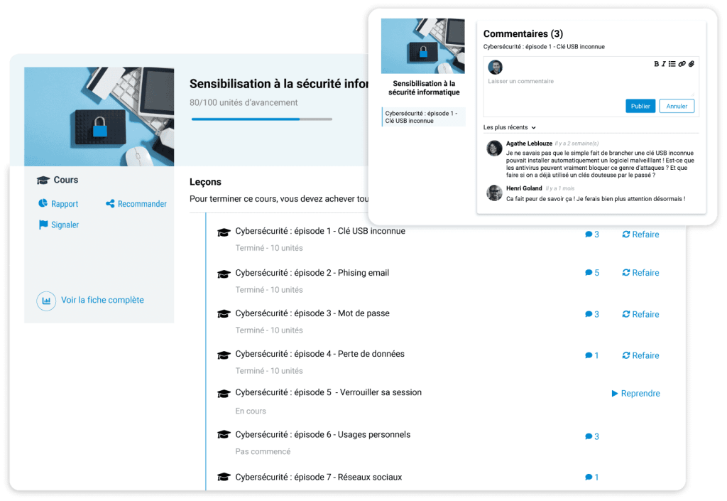 Publier un commentaire Interfaces de publication de commentaire