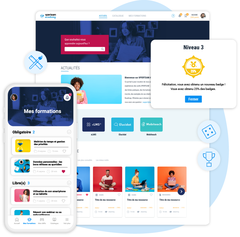 Interfaces de portails xLMS