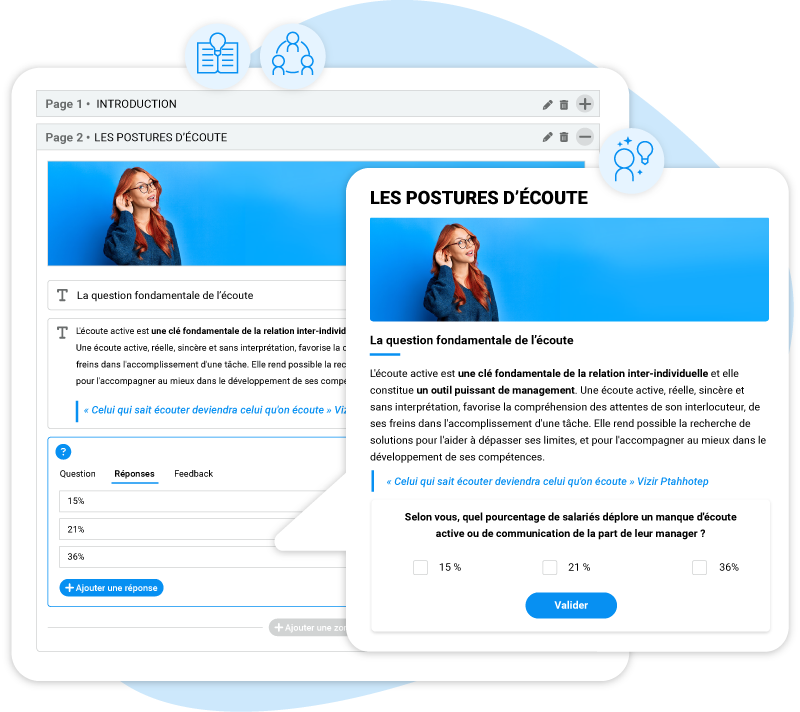 Interfaces ressources pédagogique xLMS
