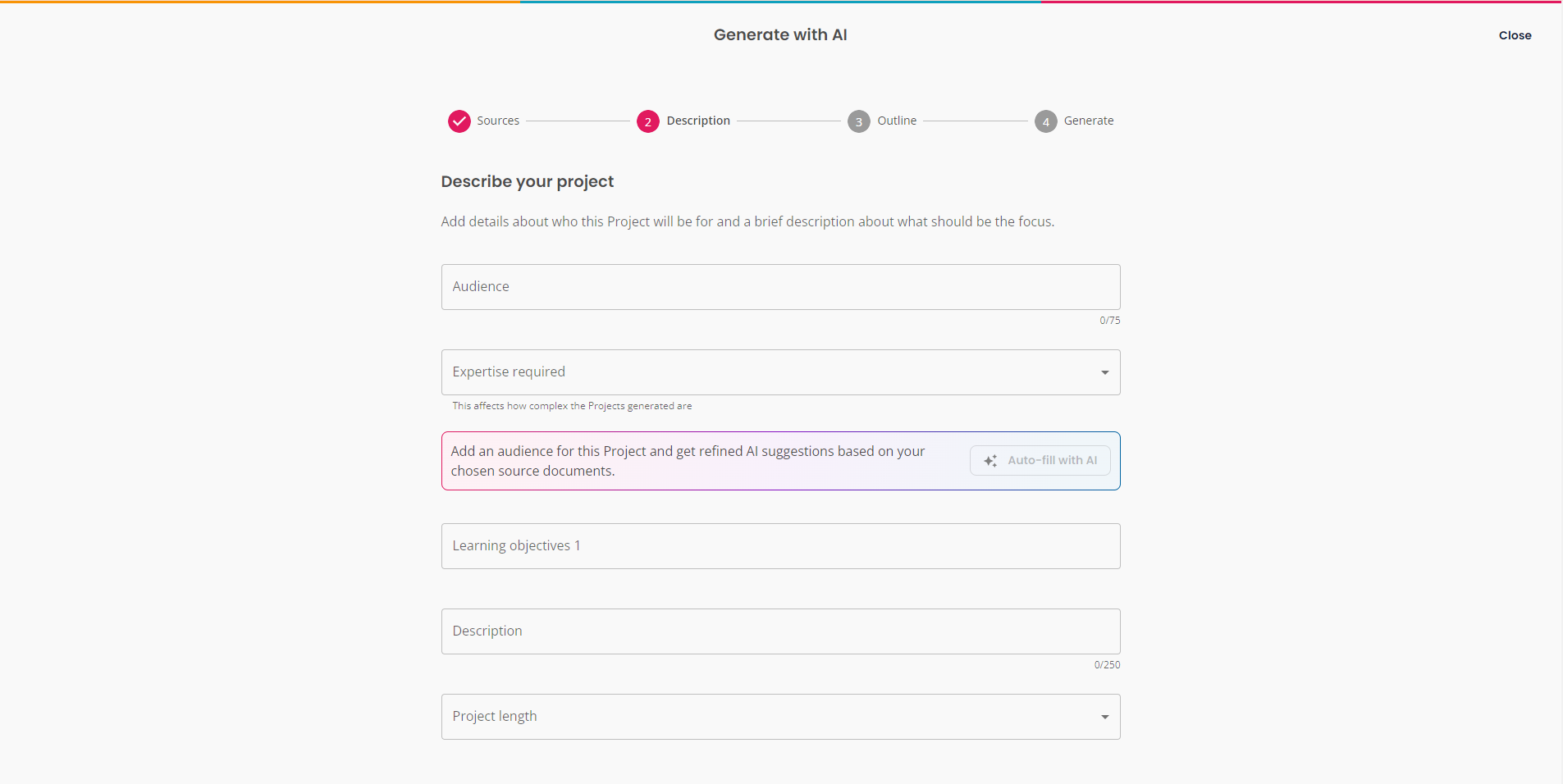 Create-Generate with AI-Description