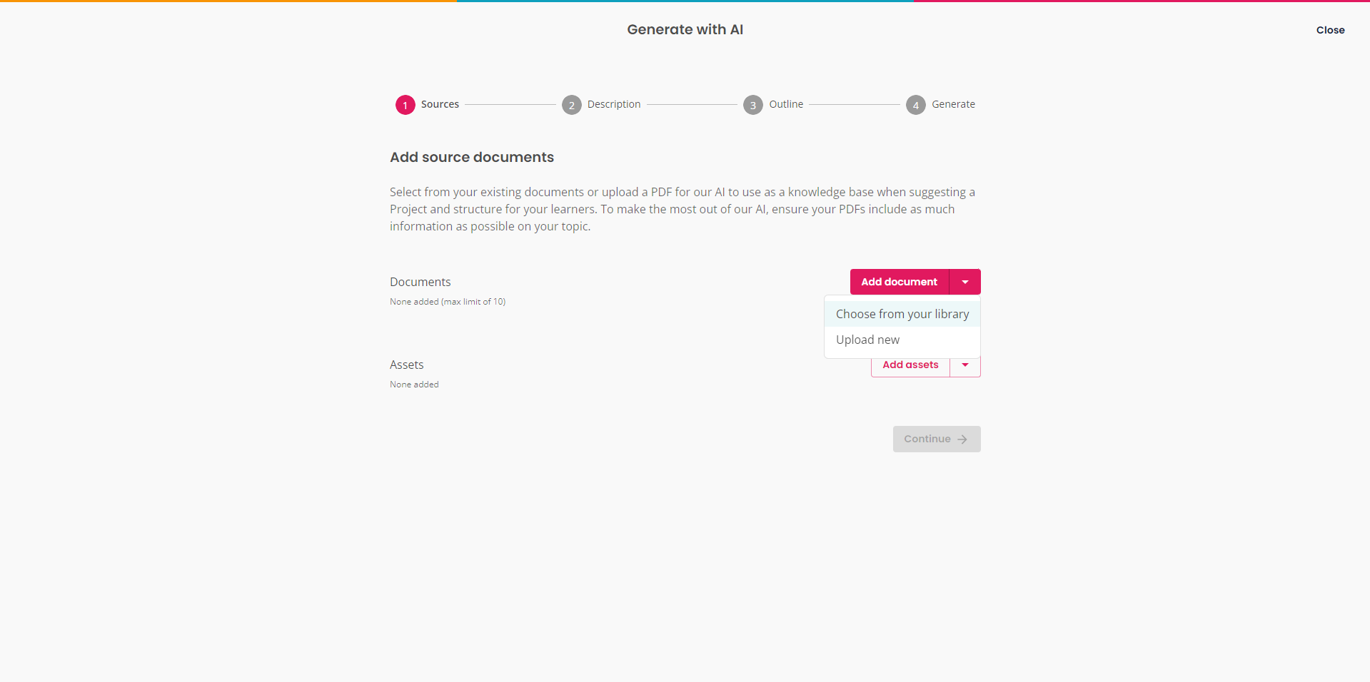 Create-Generate with AI-Sources